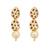Handcrafted kundan tear drop earrings