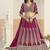 Rani Pink Faux Georgette Embroidered Lehenga Choli