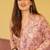 Coral muslin digital print designer kurti pant