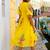 Yellow rayon kota checks digital print kurti
