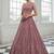 Charming Pink Diamond Work Net Party Wear Lehenga Choli