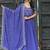 Attractive Blue Sequins Georgette Festive Wear Gown With Dupatta
