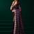 Wine thread work net party wear saree with velvet blouse