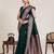 Green zari weaving pure jacquard banarasi silk saree – women’s designer saree collection with blouse