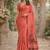 Gajri lillen jacuard work designer party wear saree with unstitched blouse piece