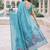 Rama lillen jacuard work designer party wear saree with unstitched blouse piece