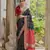 Black soft raw silk zari woven saree with blouse