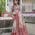Maroon soft tussar silk floral printed saree with blouse