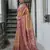 Mustard soft tussar silk temple border saree with blouse