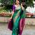Rama soft banarasi silk zari woven saree with blouse