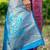 Purple soft banarasi silk zari woven saree with blouse