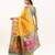 Yellow banarasi pashmina soft silk zari woven saree with blouse