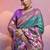 Rama paithani silk zari woven saree with blouse