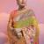 Yellow paithani silk zari woven saree with blouse