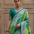 Multicolor banarasi silk zari woven saree with blouse