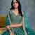 Green Art Silk Embroidered Semi Stitched Lehenga Choli Size Up To 42