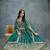 Green Art Silk Embroidered Semi Stitched Lehenga Choli Size Up To 42