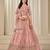 Pink Art Silk Embroidered Semi Stitched Lehenga Choli Size Up To 42