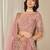 Pink Art Silk Embroidered Semi Stitched Lehenga Choli Size Up To 42