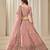 Pink Art Silk Embroidered Semi Stitched Lehenga Choli Size Up To 42
