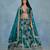 Green Art Silk Embroidered Semi Stitched Lehenga Choli Size Up To 42