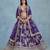 Violet Art Silk Embroidered Semi Stitched Lehenga Choli Size Up To 42