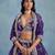 Violet Art Silk Embroidered Semi Stitched Lehenga Choli Size Up To 42
