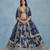 Blue Art Silk Embroidered Semi Stitched Lehenga Choli Size Up To 42