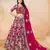 Pink Art Silk Embroidered Semi Stitched Lehenga Choli Size Up To 42