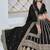 Black Net Embroidered Semi Stitched Lehenga Choli Size Up To 42