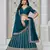 Green Net Embroidered Semi Stitched Lehenga Choli Size Up To 42