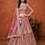 Pink Net Embroidered Semi Stitched Lehenga Choli Size Up To 42