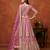 Pink Net Embroidered Semi Stitched Lehenga Choli Size Up To 42