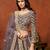 Purple Net Embroidered Semi Stitched Lehenga Choli Size Up To 42