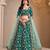 Green Art Silk Embroidered Semi Stitched Lehenga Choli Size Up To 42
