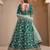 Green Art Silk Embroidered Semi Stitched Lehenga Choli Size Up To 42