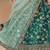 Green Art Silk Embroidered Semi Stitched Lehenga Choli Size Up To 42