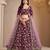 Lavender Art Silk Embroidered Semi Stitched Lehenga Choli Size Up To 42