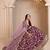 Lavender Art Silk Embroidered Semi Stitched Lehenga Choli Size Up To 42