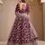 Lavender Art Silk Embroidered Semi Stitched Lehenga Choli Size Up To 42