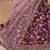 Lavender Art Silk Embroidered Semi Stitched Lehenga Choli Size Up To 42