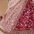 Maroon Art Silk Embroidered Semi Stitched Lehenga Choli Size Up To 42