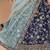 Blue Art Silk Embroidered Semi Stitched Lehenga Choli Size Up To 42