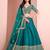 Green Art Silk Embroidered Semi Stitched Lehenga Choli Size Up To 42