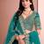 Green Art Silk Embroidered Semi Stitched Lehenga Choli Size Up To 42
