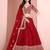 Red Art Silk Embroidered Semi Stitched Lehenga Choli Size Up To 42