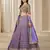 Violet Art Silk Embroidered Semi Stitched Lehenga Choli Size Up To 42