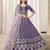 Violet Art Silk Embroidered Semi Stitched Lehenga Choli Size Up To 42