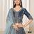 Blue Art Silk Embroidered Semi Stitched Lehenga Choli Size Up To 42