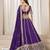 Violet Art Silk Embroidered Semi Stitched Lehenga Choli Size Up To 42